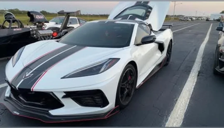 C8 Corvette at the track
