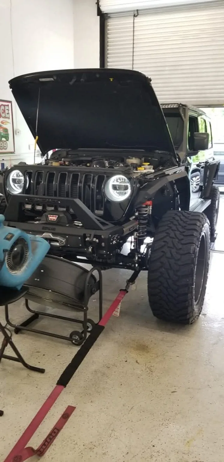 LS-swapped Jeep with standalone engine management